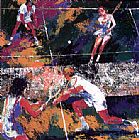 Mixed Doubles by Leroy Neiman